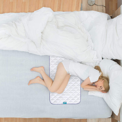 Waterproof Crib Mattress Protector 18" x 36", Non-Slip & Sturdy Mattress Pad Mat, 4 Layers