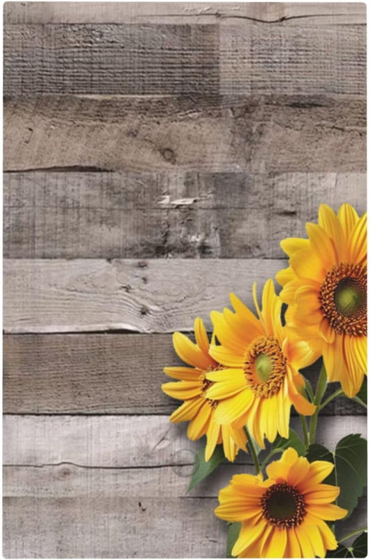 Sunflower Rustic Brown Gray Wood Light Switch Cover Plate 1 Gang No Device Blank Electrical Wall