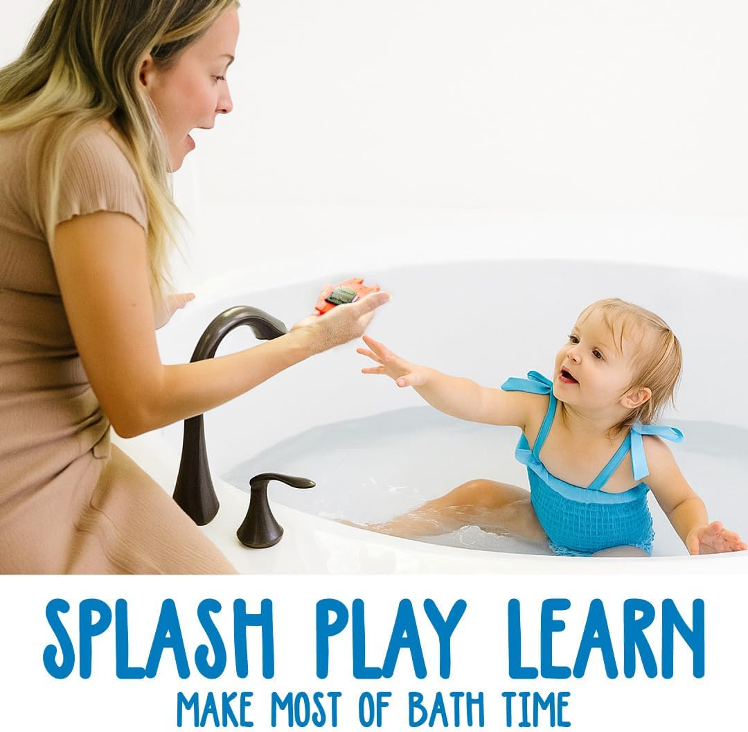 SplashEZ Bath Toy Boats for Toddlers, Mold Free Boat Bath Toys for Kids & Toddlers, No Hole for