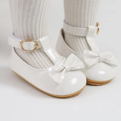 Baby Shoes Mary Jane Flats Non Slip Soft Sole Infant Toddler Sneakers First Walkers Party Christmas Dress Shoes