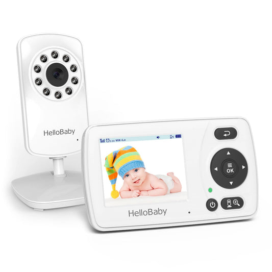 HelloBaby HB30 Video Baby Monitor with Digital Camera and Audio, No WiFi No App Safety Baby