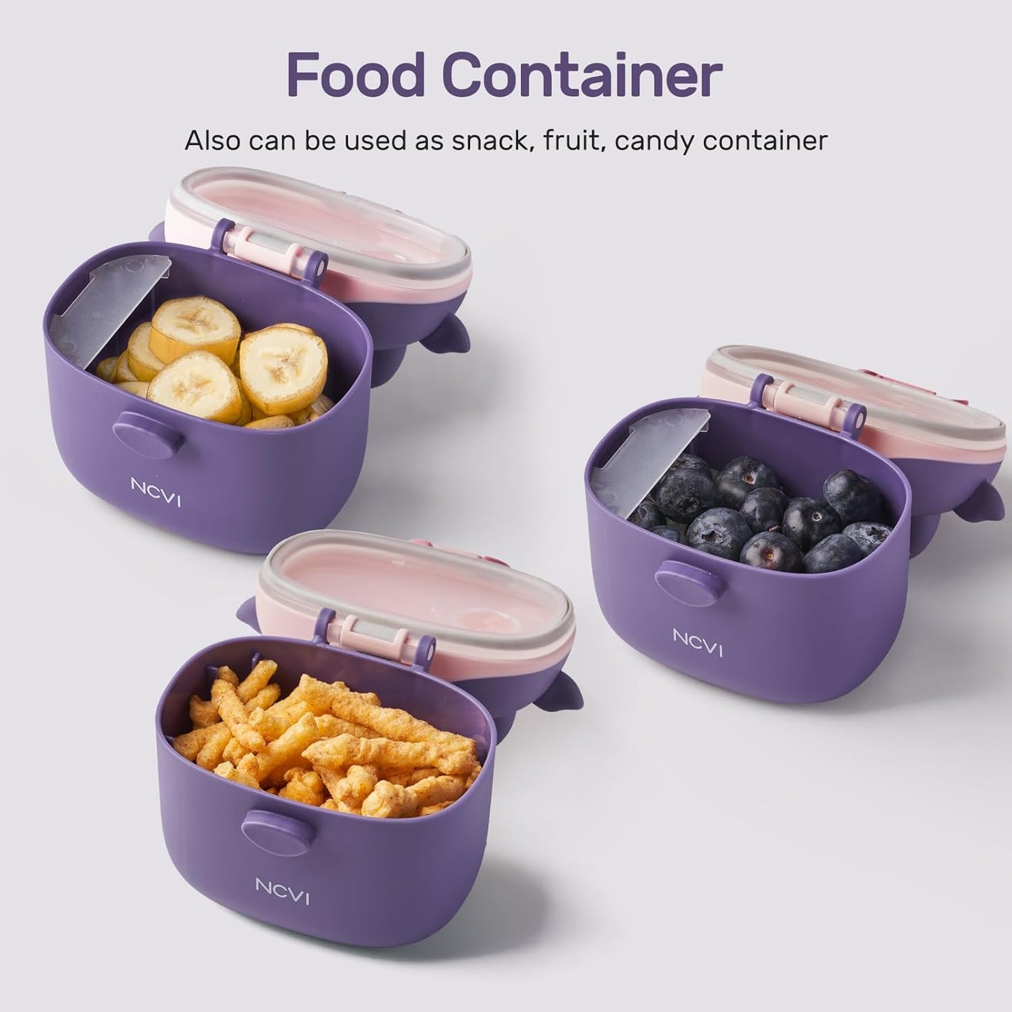 NCVI Baby Formula Dispenser On The Go, Formula Container To Go, Formula Holder for Travel, Outdoor
