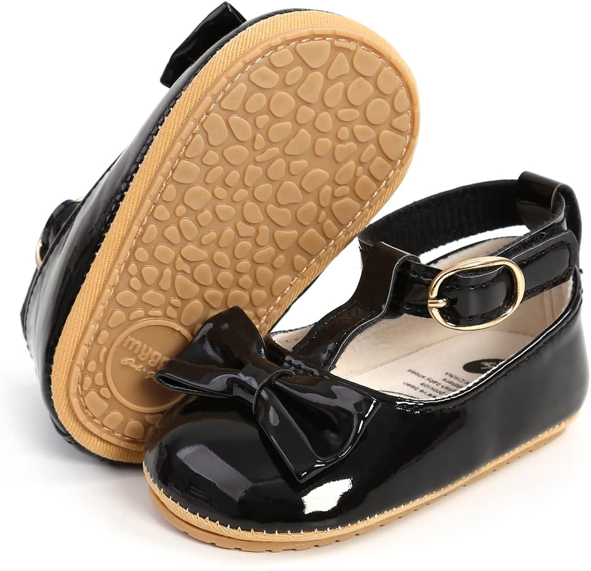 Baby Shoes Mary Jane Flats Non Slip Soft Sole Infant Toddler Sneakers First Walkers Party Christmas Dress Shoes