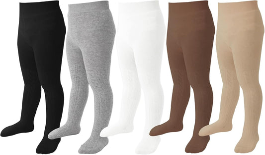 Mini angel Baby Tights Toddler Girl Tights Seamless Cable Knit Leggings Soft Cotton Stockings