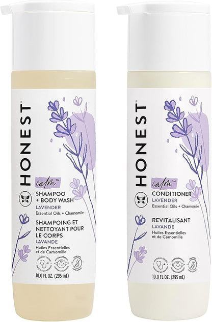 The Honest Company Silicone-Free Conditioner & 2-in-1 Cleansing Shampoo + Body Wash Duo | Gentle