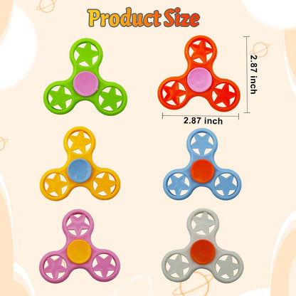 Fidget Spinner Fidget Toys 24 Pack,Party Favors Supplies Birthday Gifts Goodie Bags Stuffers for Kids Adults,Sensory Toys for Anxiety ADHD Stress Relief,Carnival Treasure Box Toys Classroom Prizes
