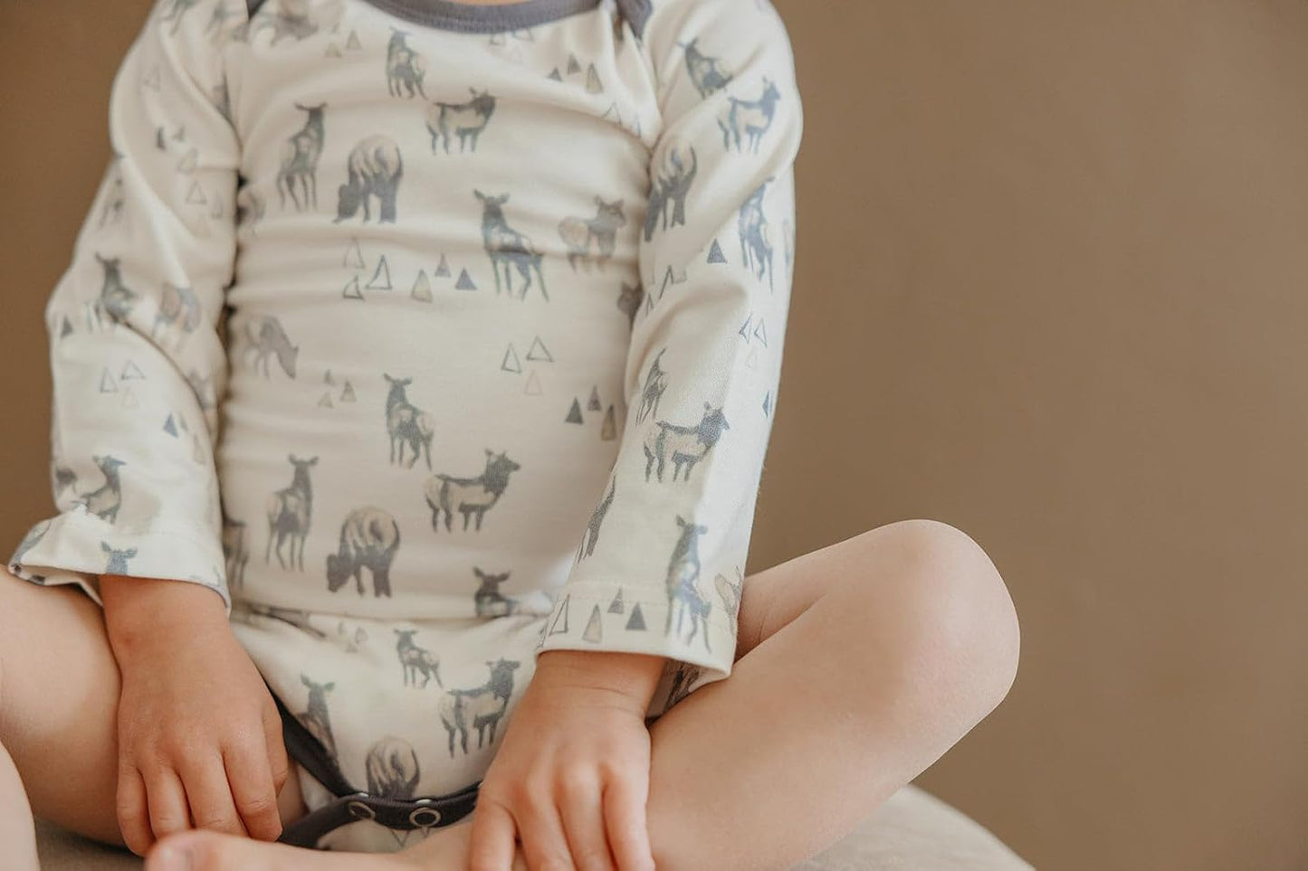 Copper Pearl Long Sleeve Bodysuit Baby: Ultra Soft Baby for Newborns, Boys, and Girls - Stylish, Comfortable, Overlap Shoulders, Premium Knit Fabric - Newborn, Cody