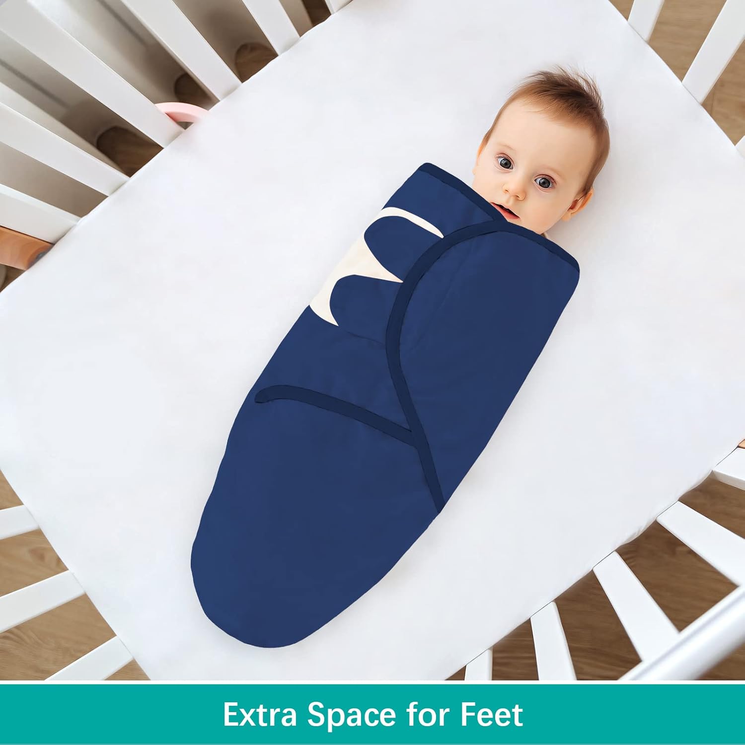 Biloban Baby Swaddles 0-3 Months for Boy & Girl, Cotton Swaddle Blanket, Newborn Essentials, Grey &
