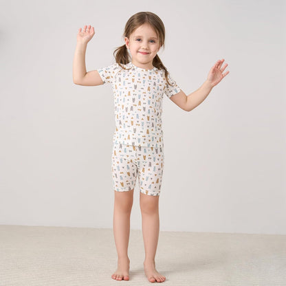pureborn Baby Toddler Kids Viscose from Bamboo Pajamas Set Pjs 2pcs 18M-8Y