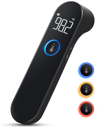 No-Touch Forehead Thermometer for Adults and Kids, Fast Accurate Baby Thermometer with Fever Alarm