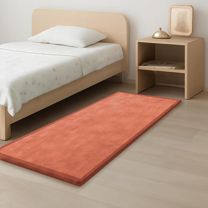 Baby Play Mat for Kids Room,Extra Thick Elasti-Foam Anti-Fall Cushion Mat for Babies,Toddlers,Infants,Water-Repellent&Non-Slip Bedroom Bedside Rugs(Brick)