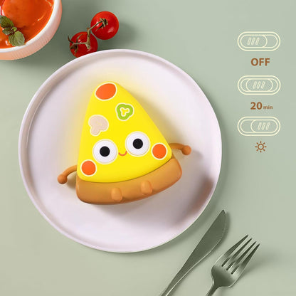 QANYI Pizza Lamp, Personalized Yellow Food Decor Lights for Pizzeria Kitchen Restaurant Party Cool Home Desk Decoration, Funny Novelty Nightlight Gift for Kids 4 to 12 Year Old Boys Girls Adult