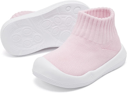 Eashi Baby Boy Girl Non-Skid Indoor Infant Walking Shoes Breathable Warm Elastic Sock Shoes with Memory Sole Protect Toes Outdoor Sneakers