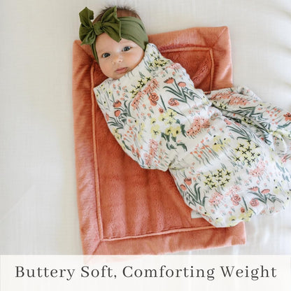 SARANONI Security Blankets for Babies Super Soft Boutique Quality Lush Luxury Baby Blanket (Mini