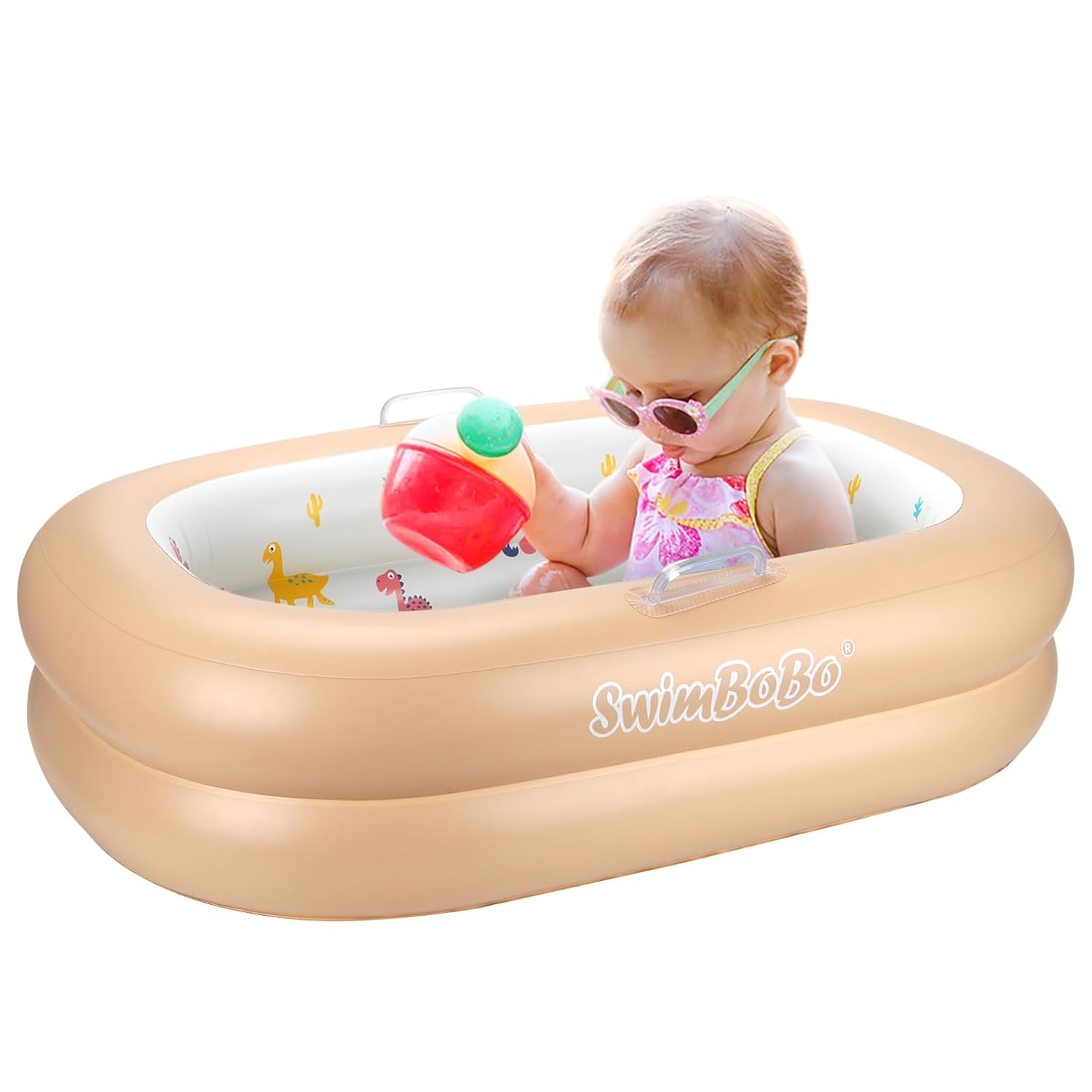 Swimbobo Inflatable Baby Bathtub – Soft, Portable Baby Bath for Infants and Toddlers, Easy to