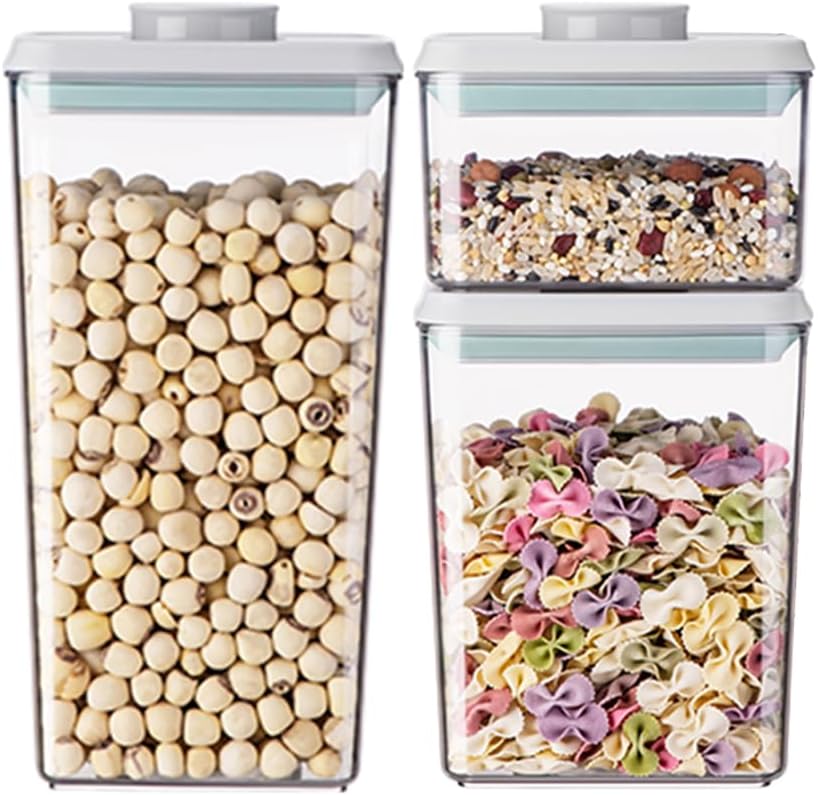 Food Storage Containers with Lids Airtight- 3Pcs BPA-Free Kitchen and Pantry Organization Pop