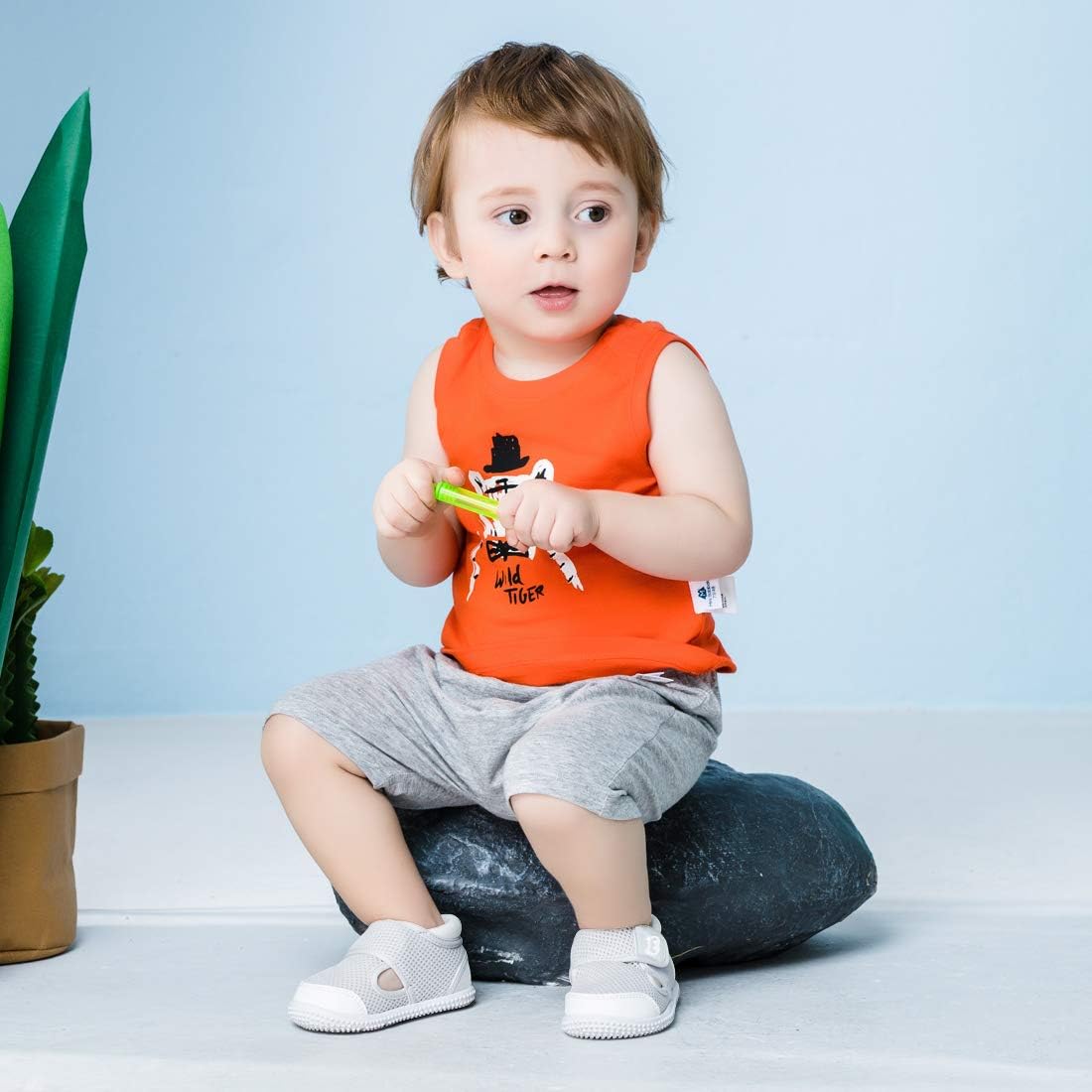 BMCiTYBM Baby Shoes Boy Girl Infant Sneakers Non-Slip First Walkers 6 9 12 18 24 Months