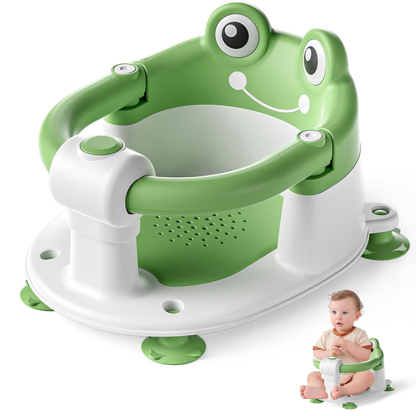 Baby Bath Seat for Babies 6 Months & up Non-Slip Toddler Bath Seats for Sitting Up Infant Bathtub