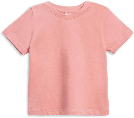 Colored Organics - Organic Cotton Toddler Short Sleeve Shirts - Baby Toddler and Kids Tops - Girls and Boys Tees