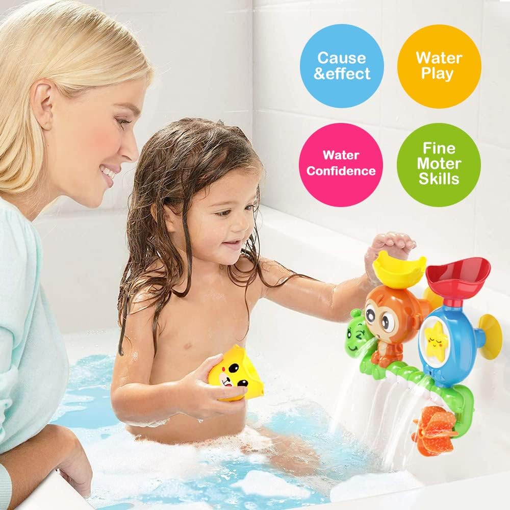 G-WACK Bath Toys for Toddlers Age 1 2 3 Year Old Girl Boy, Preschool New Born Baby Bathtub Water