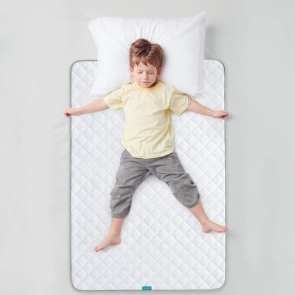 Waterproof Crib Mattress Protector 34" x 52", Non-Slip & Sturdy Mattress Pad, 4 Layers Incontinence