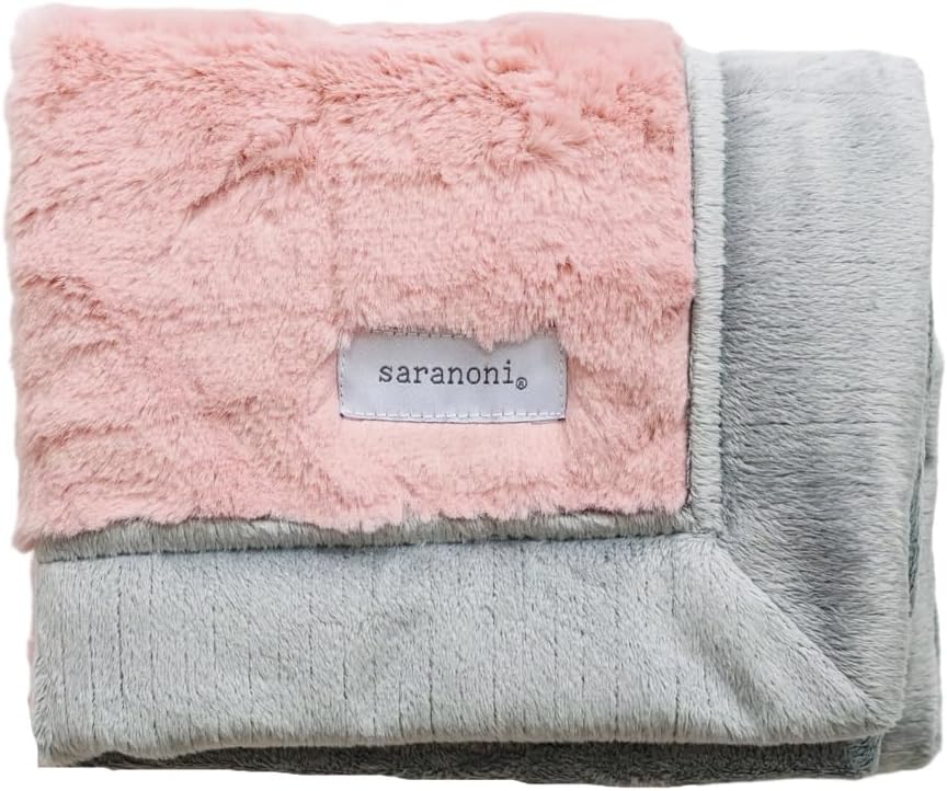 SARANONI Security Blankets for Babies Super Soft Boutique Quality Lush Luxury (Mini 15" x 20"