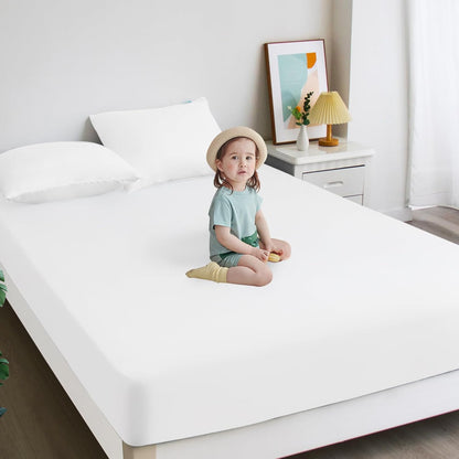 2 Pack King Mattress Protector Waterproof, Noiseless & Soft Coverage King Size Mattress Cover Fitted Sheets with Deep Pocket up to 14", Super Breathable & Easy Wash Mattress Protector
