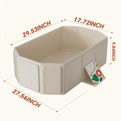 Baby Foldable Kids Bathtub for Infants to Toddler with Non-Slip Base,Easy Storage,Perfect for Small