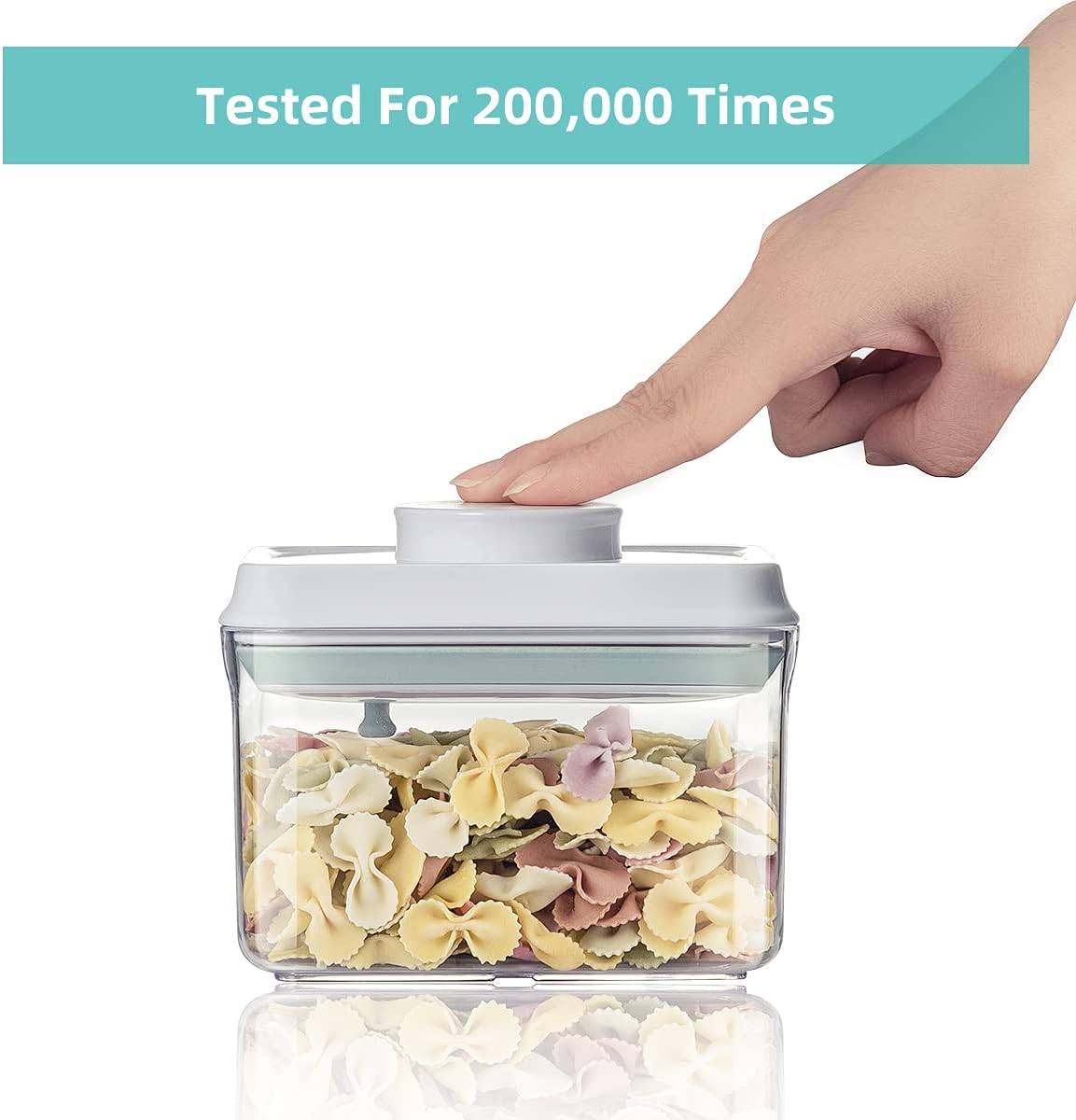 Ankou Airtight Food Storage Container - 0.32 QT （380ml Small Pop Up Food Containers With Lids, Bpa