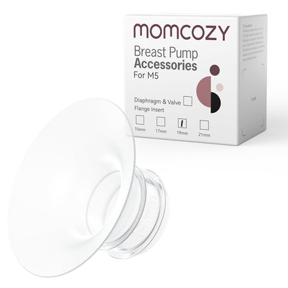 Momcozy Flange Insert 19mm Compatible with Momcozy M5. Original M5 Breast Pump Replacement