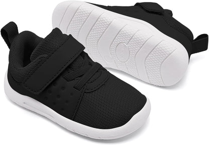 MORENDL Toddler Baby Shoes 0-4 Years Boy Girl Lightweight Breathable Non-Slip Sports Sneakers Running Walking Tennis Barefoot Shoes