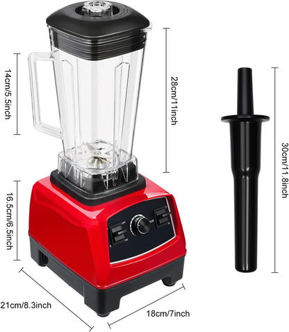 Blender 2L Automatic Smoothie Mixer Baby Food Blender 68oz Fruit Vegetables Juicer 2200W High-Speed