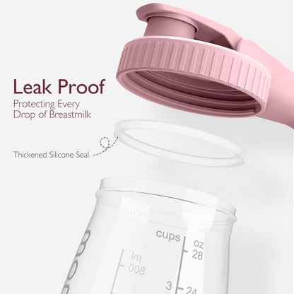 Momcozy Breast Milk Pitcher, Resistant to Heat and Cold Abrupt Temp Swings, No Leak Breast Milk