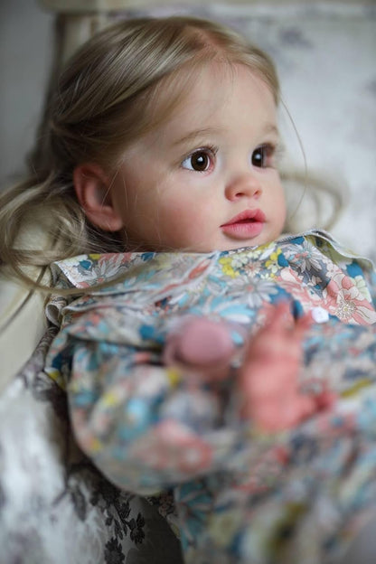 iCradle 26 Inch Big Realistic Reborn Toddler Girl Doll Handmade Silicone Soft Vinyl limbs and cloth