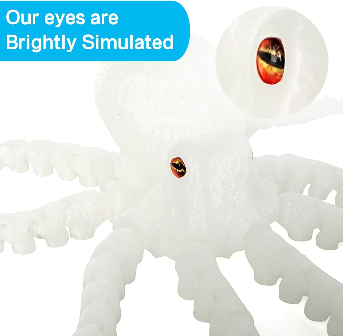 3D Printed Octopus Animals Toy, Octopus Fidget Toy for Autism ADHD 3D Printed Gift DIY Creative Ornament Articulated Dragon Toys Home Decor for Christmas Birthday Gifts (G)