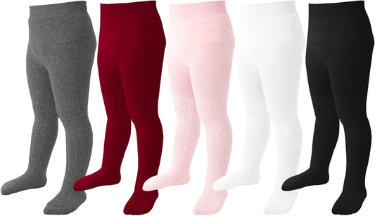 Mini angel Baby Tights Toddler Girl Tights Seamless Cable Knit Leggings Soft Cotton Stockings