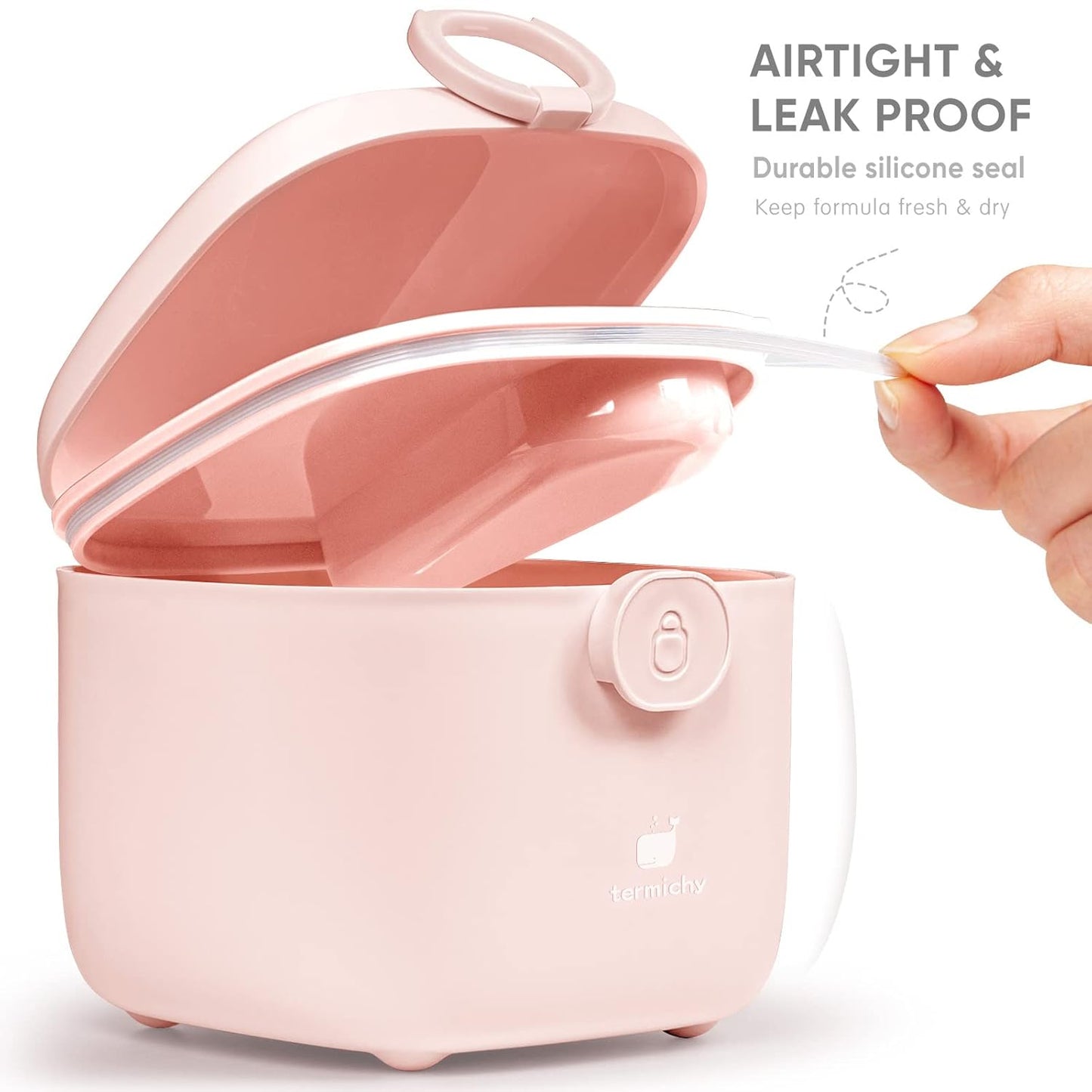 Termichy Milk-Powder Formula Dispenser Container: 14OZ Baby Formula Storage Container for Travel