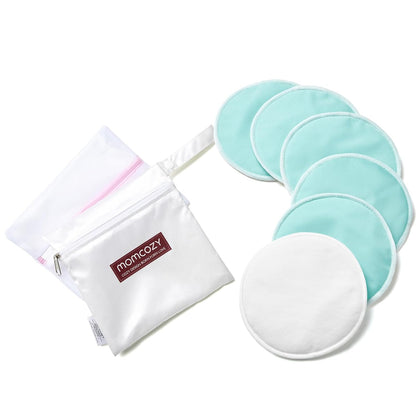Momcozy Reusable Nursing Pads, Innovative Use of One Way Moisture-Wicking Fabric & 4 - Layer