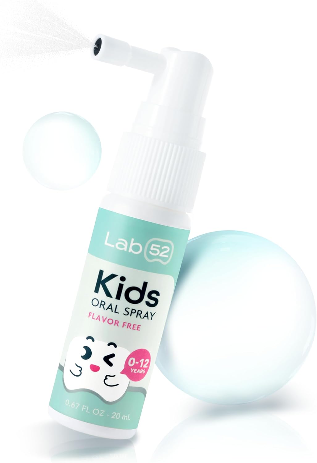 LAB52 Kids Oral Spray, Toddler Toothpaste Helper for Daily Oral Care and Fresh Breath, Children