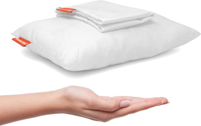 Pipsqueak Pillow - Small, Mini, Tiny - 11 x 7 in - Perfect for Travel, Cars, Airplanes, Camping, Dogs, Toddlers, Kids, Lumbar, Knees and Neck - Ages 2 Yrs and Up