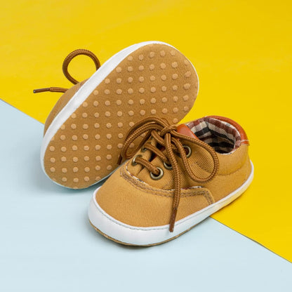 Morbido Infant Baby Boys Girls Canvas Sneaker Toddler Slip On Anti Skid Newborn First Walkers Candy Shoes for 0-18 Months