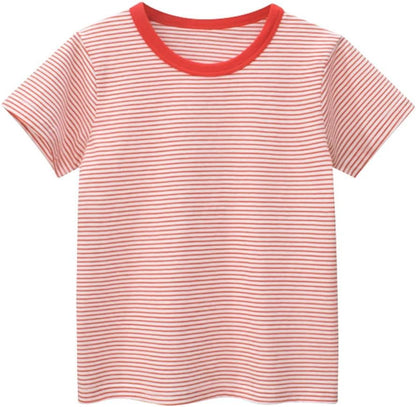 Boys' 4-Pack Excavator Short Sleeve Crewneck T-Shirts Top Tee Size 2-7 Years Toddler Boys' Value Pack Cotton T-Shirt