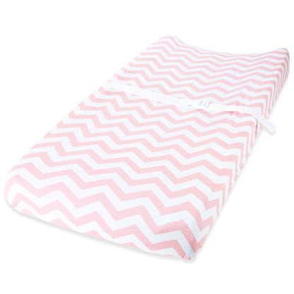 Cuddly Cubs Changing Pad Covers ??2 Pack ??Snuggly Soft Plush Cotton Changing Table Covers for Girl ??Fits Perfectly on Summer Infant and Other 16 x 32 Baby Changing Table Pads ??Pink