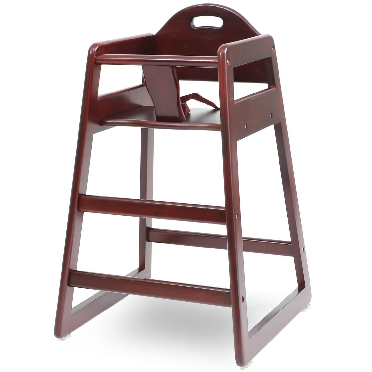 Wooden High Chair for Baby & Toddler – Restaurant-Style Stackable HighChair with Commercial Grade