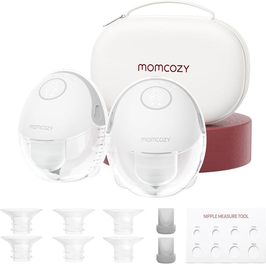 Momcozy Breast Pump Hands Free Mobile Style | M6, Wearable Breastfeeding Pump Ideal Rhythm for More