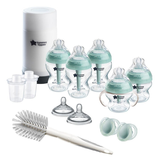 Tommee Tippee Advanced Anti-Colic Ready for Baby Bottle Set, 5oz and 9oz Self-Sterilizing Bottles
