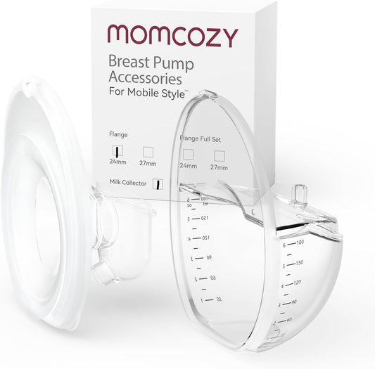 Momcozy Mobile Style | M6 Flange 24mm & Milk Collector, Original Mobile Style | M6 Breast Pump