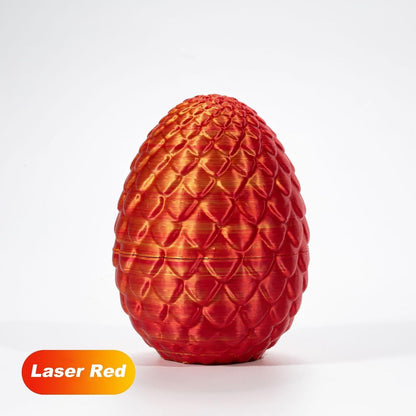 3D Printed Dragon in Egg, Full Articulated Dragon Crystal Dragon with Dragon Egg， Home Office Decor Executive Desk Toys, Adults Fidget Toys for Autism ADHD，3D Printed Gift