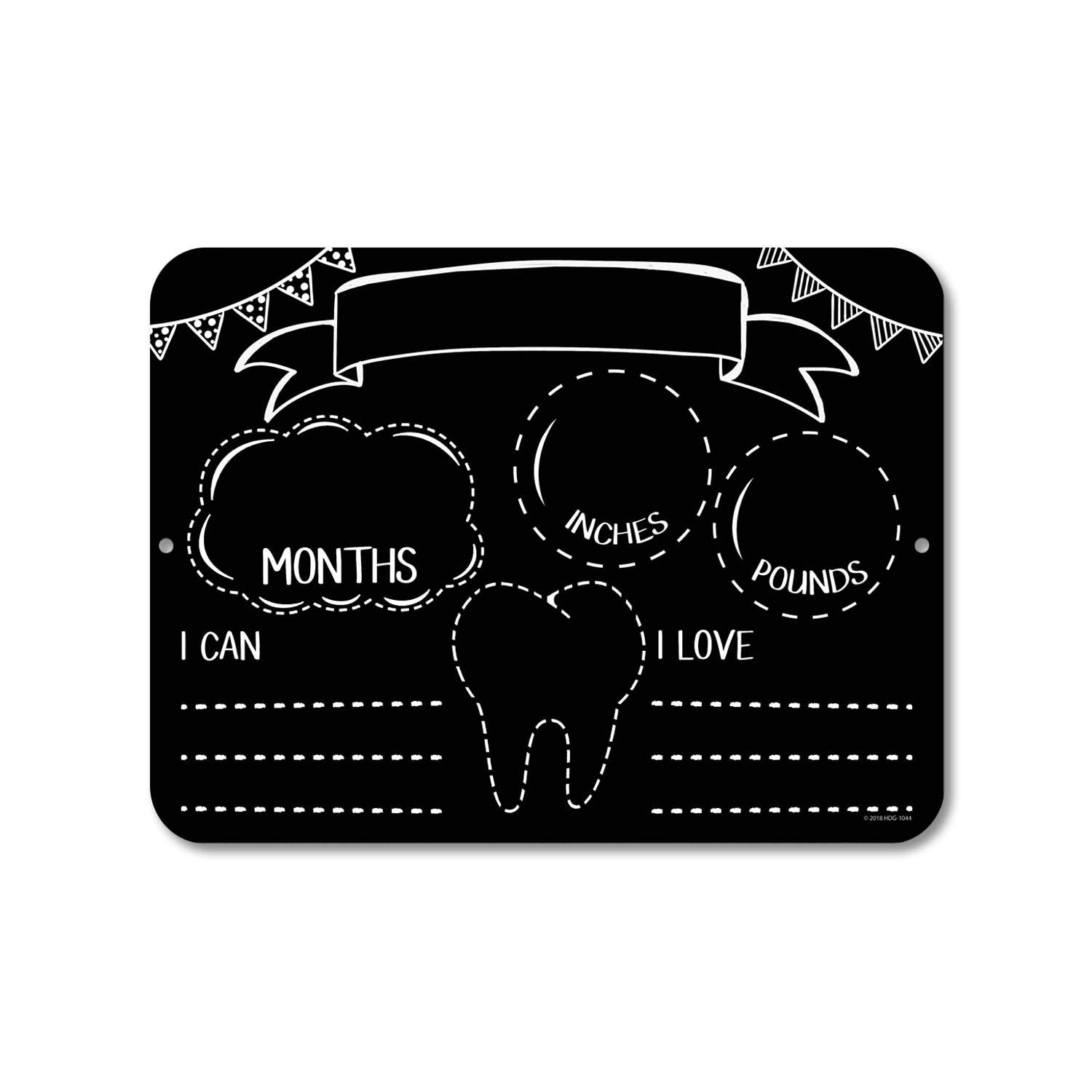 Honey Dew Gifts Baby's Monthly Milestone Chalkboard Style HDG-1044