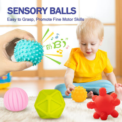 Jyusmile Baby Toys 6-12 Months, Montessori Toy for Babies 6-12 Months, Incl Stacking Building